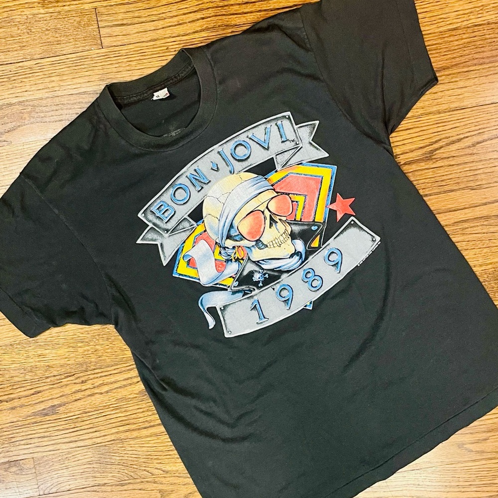 Bon Jovi - 1989 VTG Single Stitch Screen Stars Best (XL)